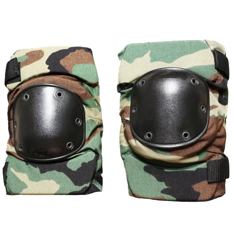 USGI Military Woodland Camo Knee Pads - Army M81 Tactical Knee Guard USGI Military Woodland Camo Knee Pads - Army M81 Tactical Knee Guard