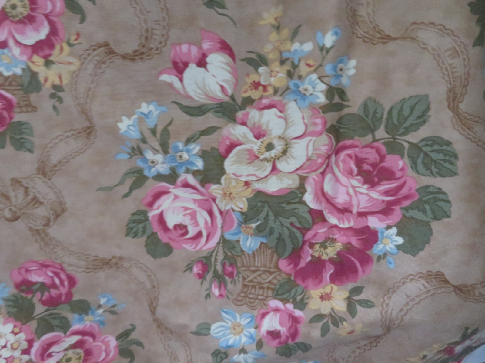Vintage Bed of Roses by Robyn Pandolph for MODA Discontinued Never Used Fabric