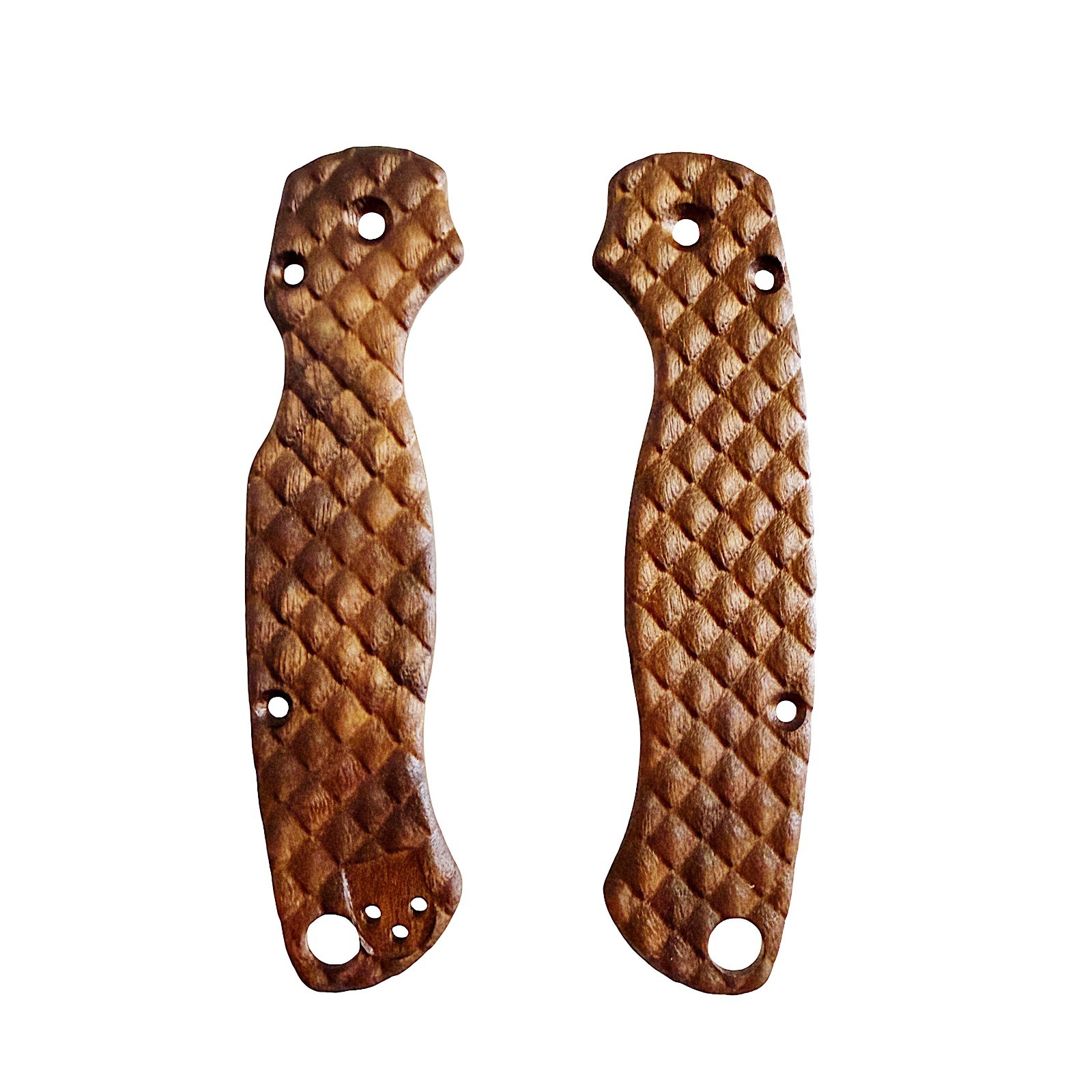 Dragonscale walnut scales for Spyderco Paramilitary 2