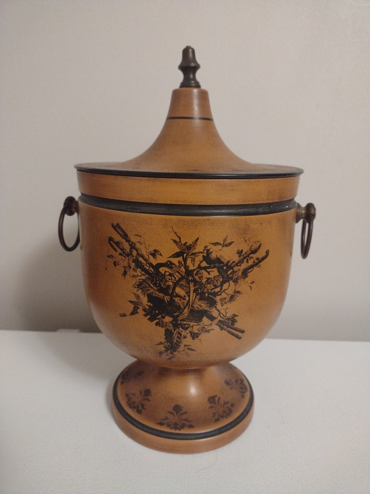 Vtg PIERO FORNASETTI Tole Italy 1913/1988 Ice Bucket SERIGRAPHIE METAL 