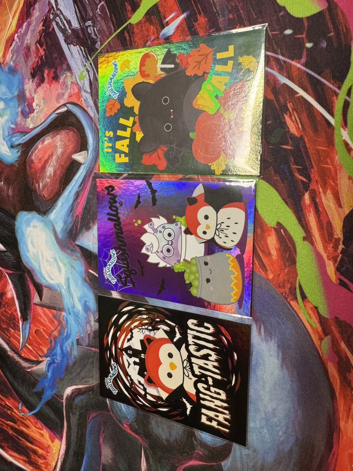 2025 Panini Squishmallows \'Mallow Styles Insert Lot Of 3 Halloween 