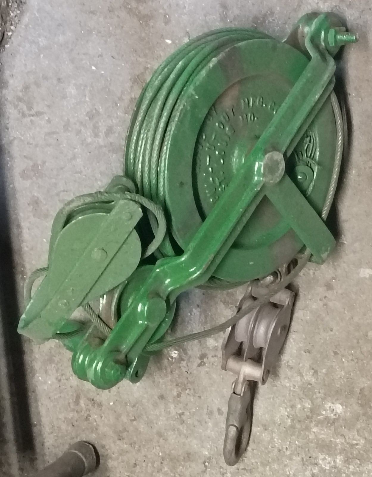 Vintage Pull-Rite Pulley with Hook and Chain Vintage Pull-Rite Pulley with Hook and Chain