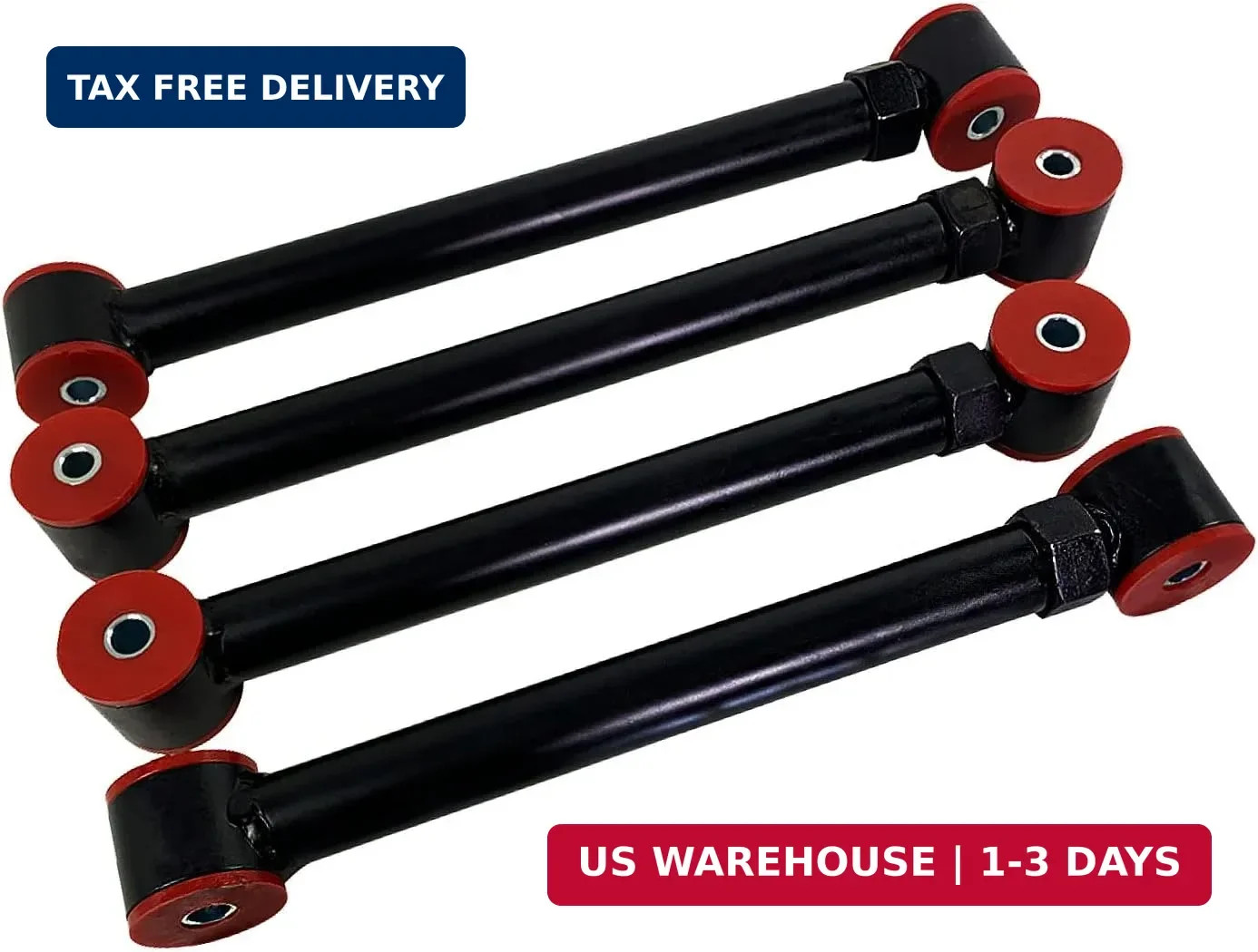 4 Sets Adjustable Front Upper & Lower Control Arms 0-6