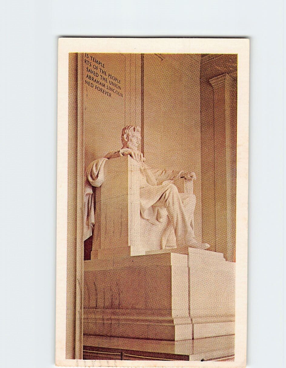 Postcard Lincoln Memorial Washington DC USA North America