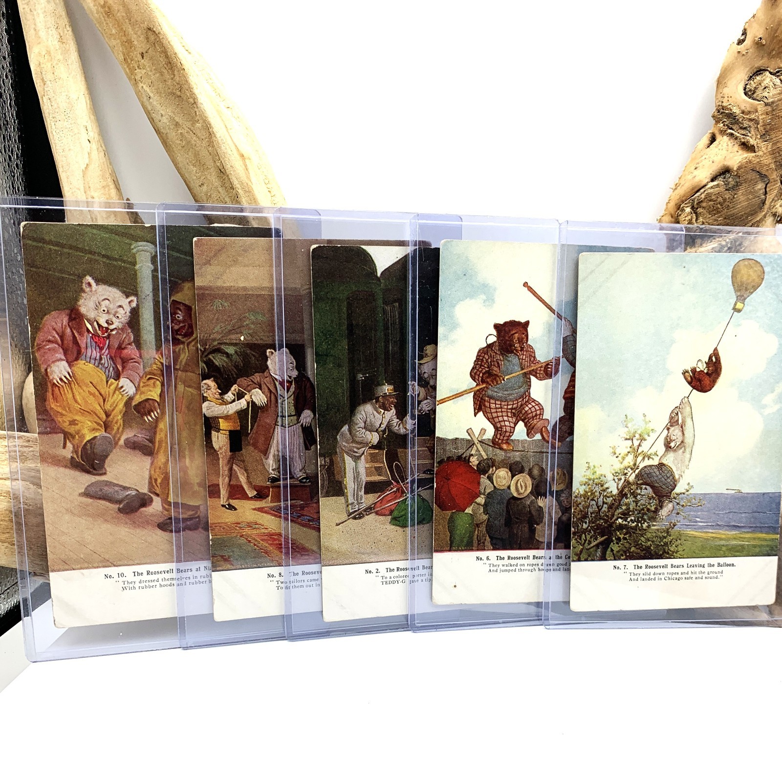5 Roosevelt Bears Postcards, Orig. 1906 Floyd Campbell Illustrations 2 6 7 8 10