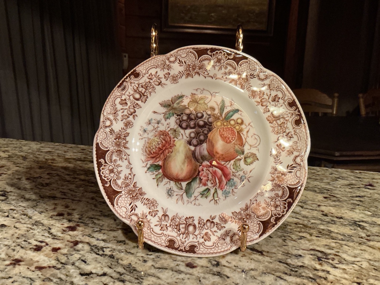 Johnson Bros. Windsorware Fruit Harvest Salad Plate