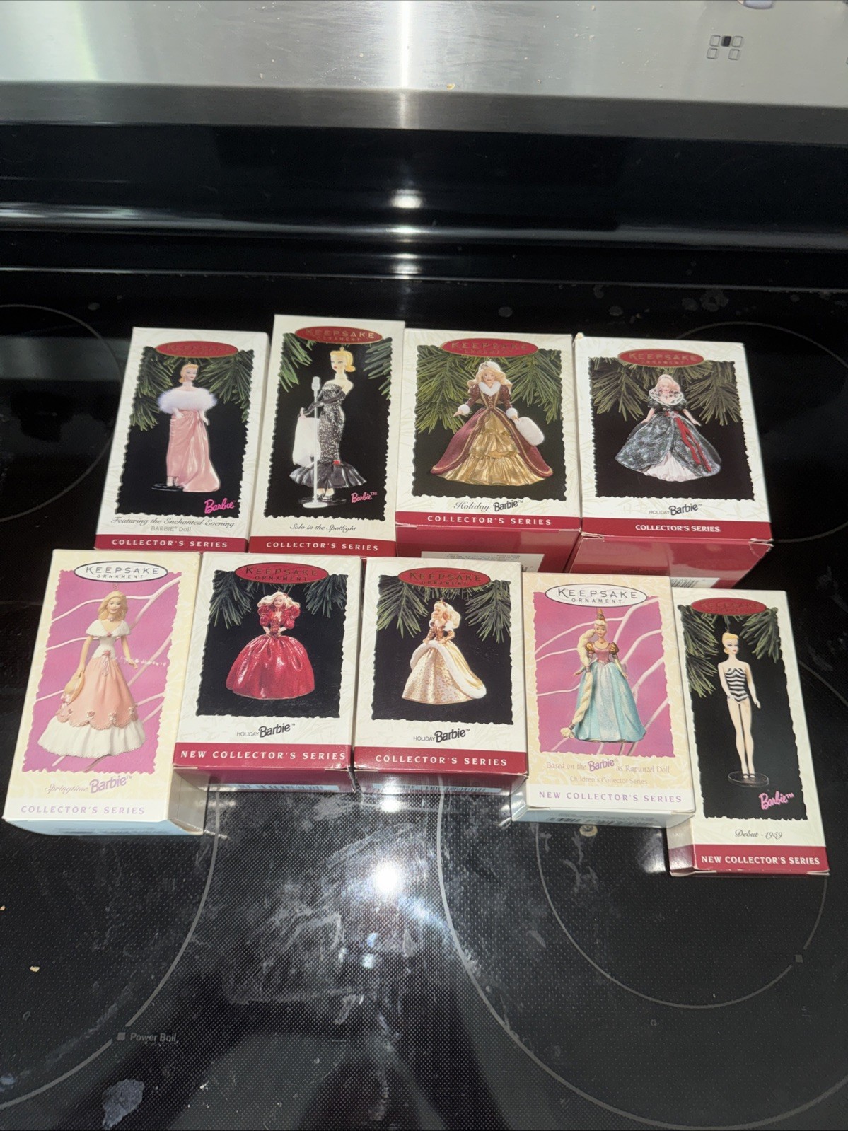 9 Vintage Hallmark Keepsake Barbie Christmas Ornaments w/ Boxes – Collector Lot