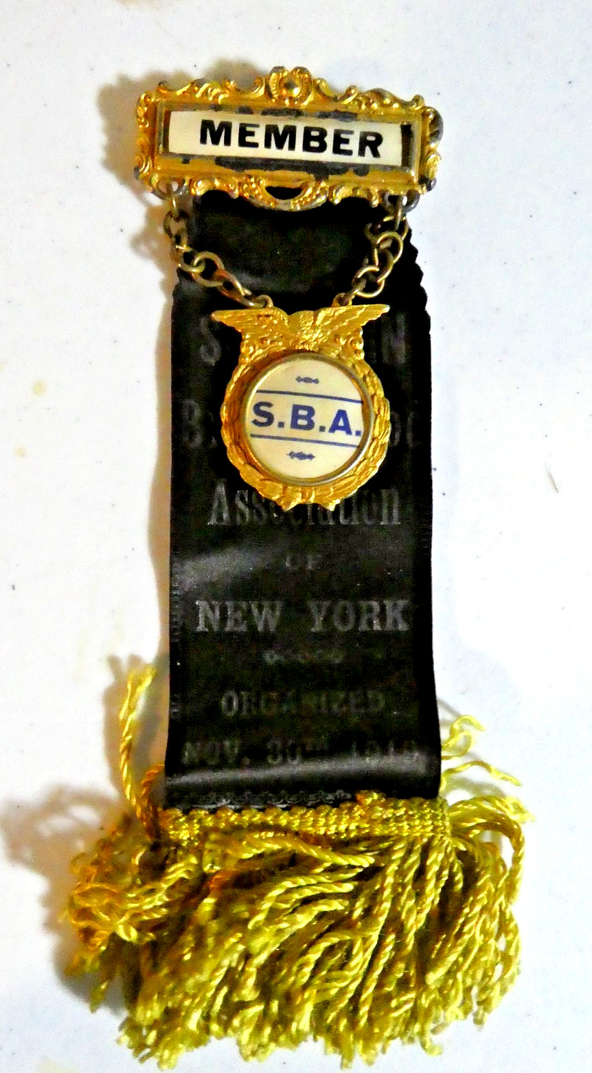 Southern Brotherhood Association ribbon Nov. 1919 New York City RARE NYC Southern Brotherhood Association ribbon Nov. 1919 New York City RARE NYC