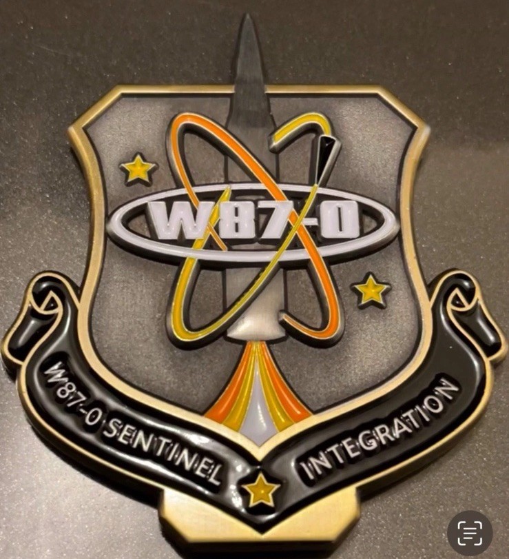 W87-0 Challenge Coin Lord Of The Rings  KCNSC Pantex LANL NMO Sandia DOE NNSA