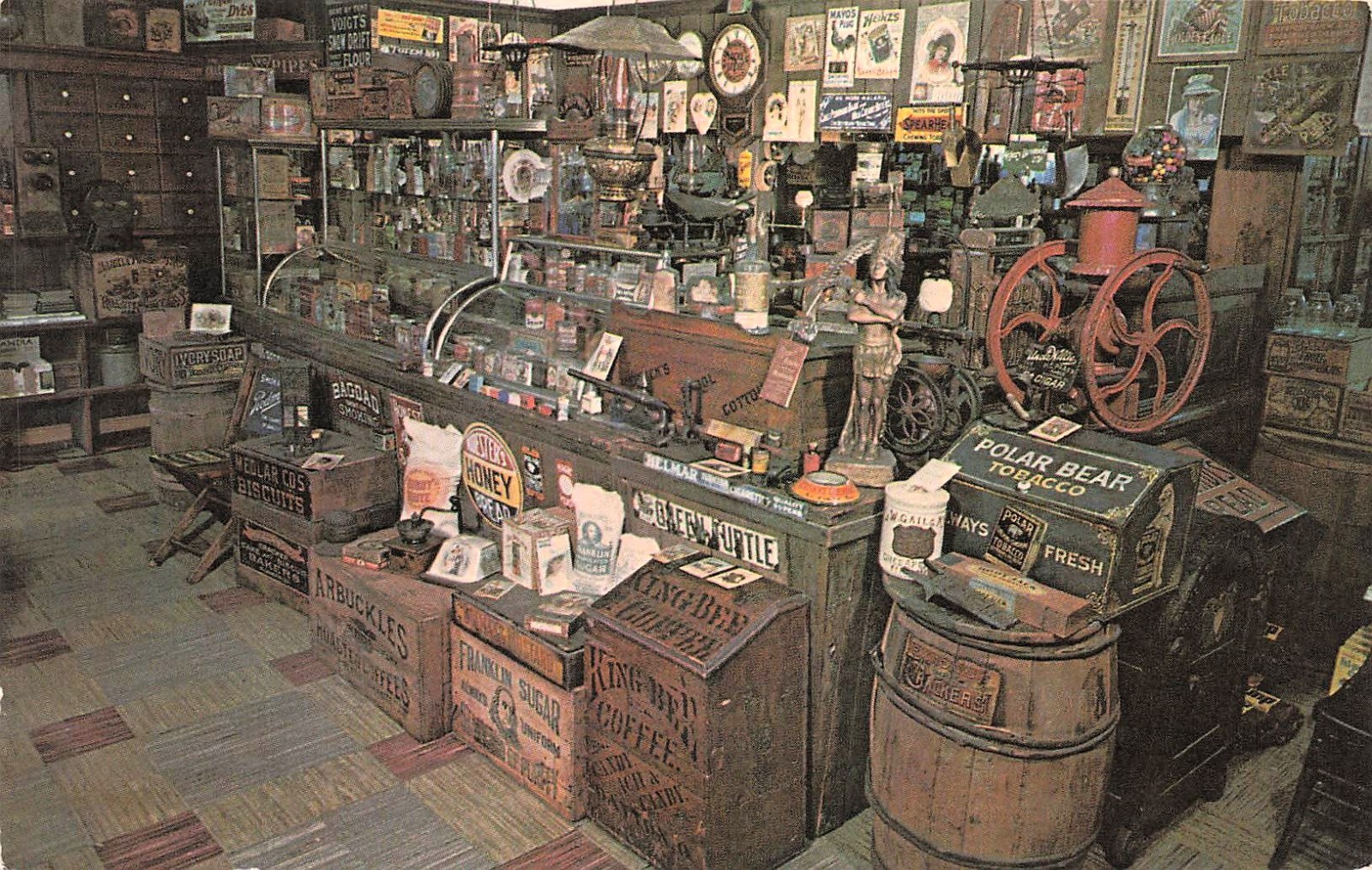 Port Deposit Maryland Roger's Country Store MD Interior Market Vtg Postcard J1