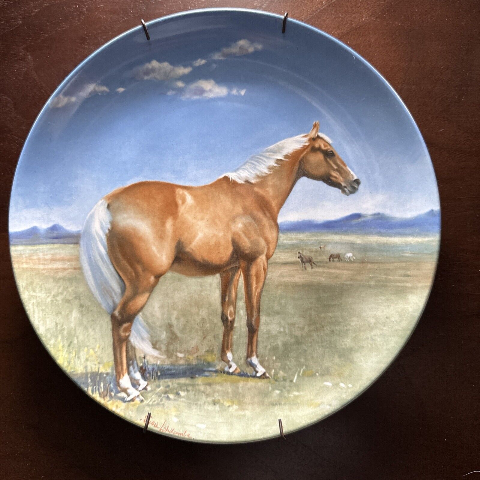 THE AMERICAN QUARTER HORSE Collectors Plate Spode Signed Limited Edition Number