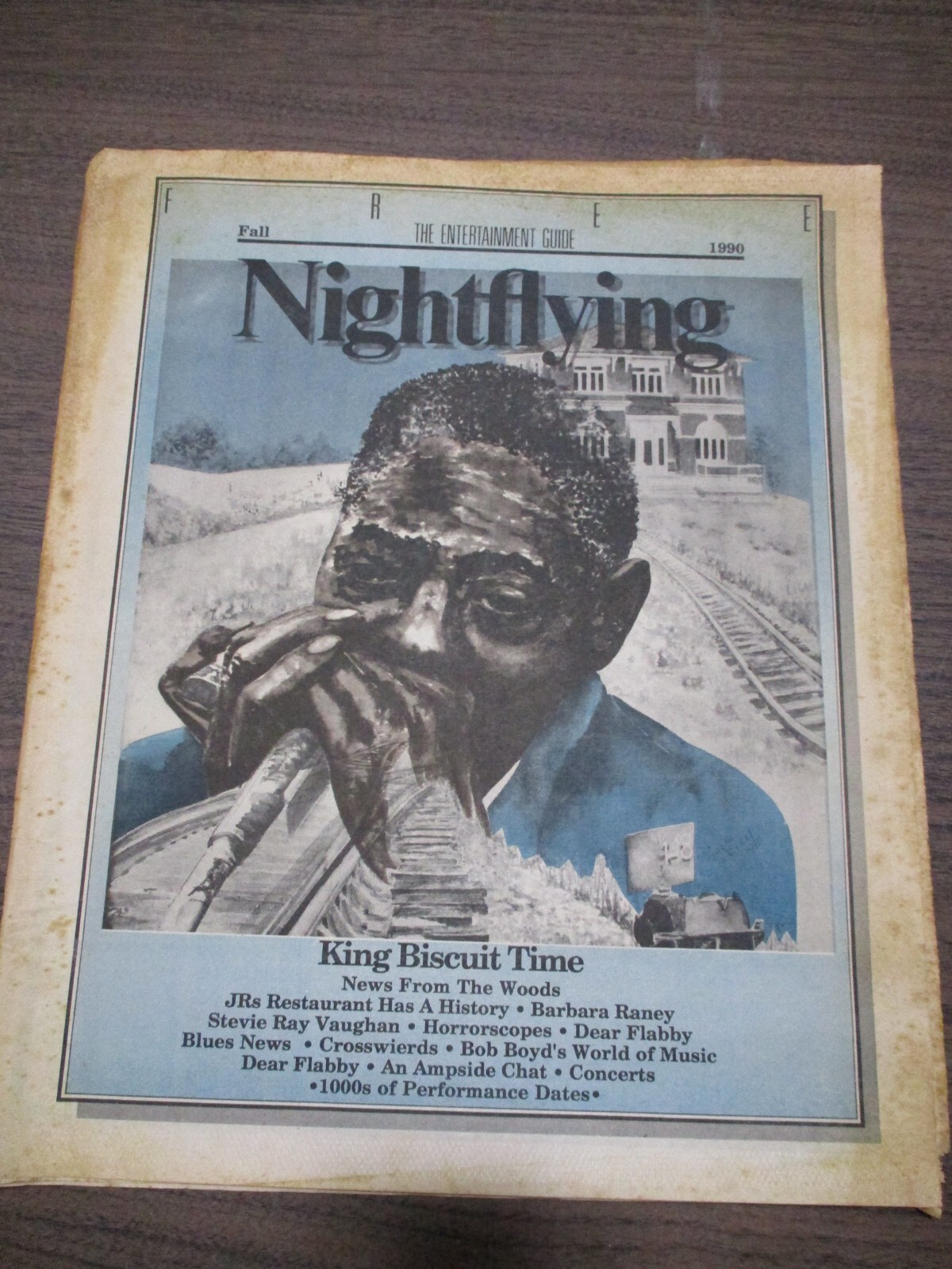 Nightflying Newspaper Little Rock Fayetteville AR 1990 King Biscuit Blues Fest