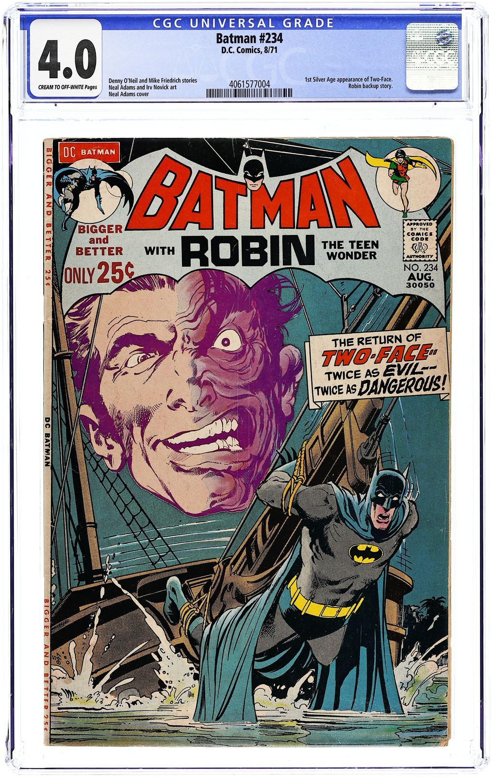 Batman #234 CGC 4.0 1971 4061577004 1st Silver Age app. Two Face