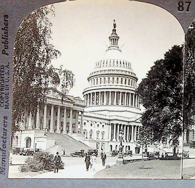 The US Capitol Washington DC Photograph Keystone Stereoview Card