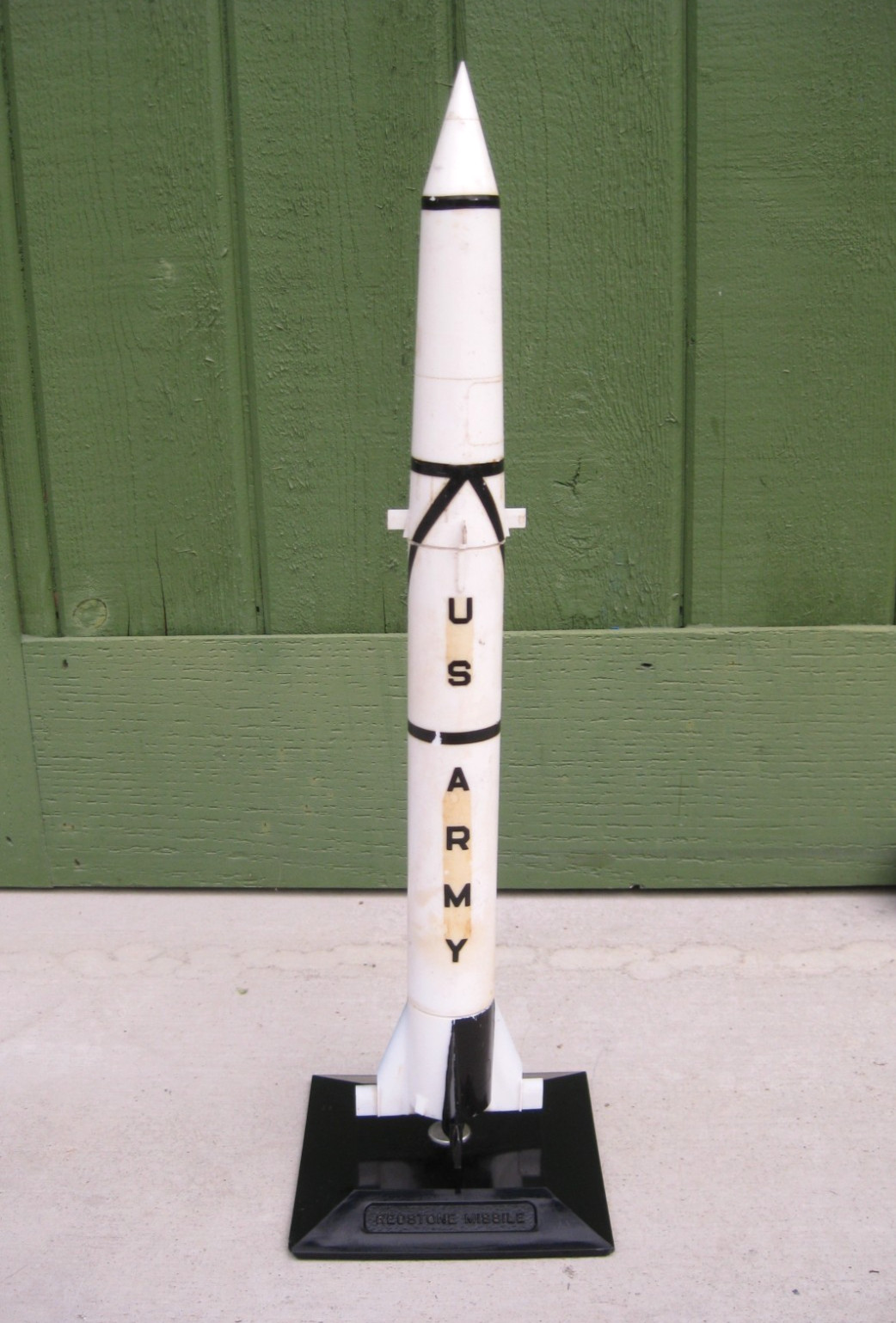 Vtg 50s Topping U.S Army NASA Redstone Missile Contractor Desk Display Model 18