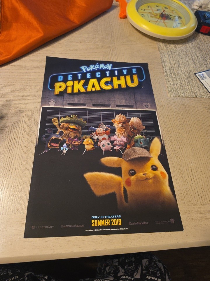 Pokemon Detective Pikachu Promo Poster Gamestop 11x17 Rare Nintendo 2019 Dbl Sid Pokemon Detective Pikachu Promo Poster Gamestop 11x17 Rare Nintendo 2019 Dbl Sid