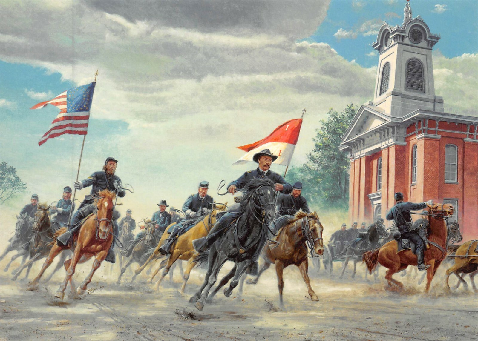 5X7 MORT KUNSTLER~RENDEZVOUS WITH DESTINY~GENERAL JOHN BUFORD~CIVIL WAR