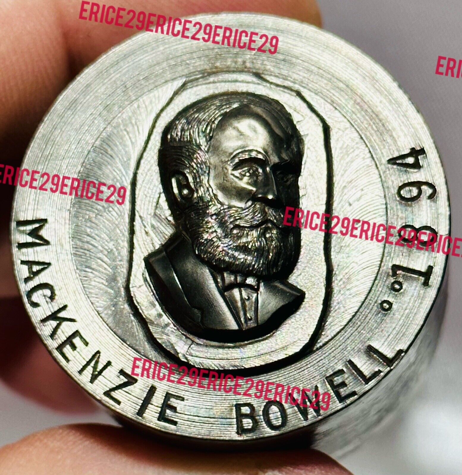 Mackenzie Bowell Canadian Prime Minister 1894 Master Steel Manufacturing Die