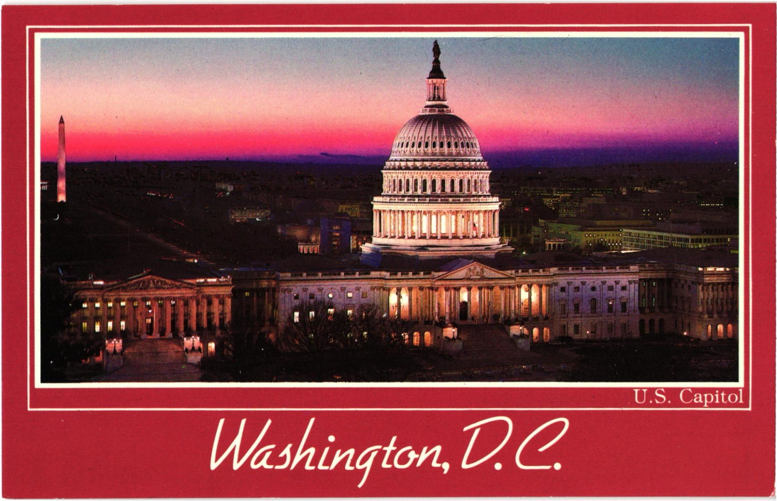 The Capitol Building Washington, D.C. Postcard Posted