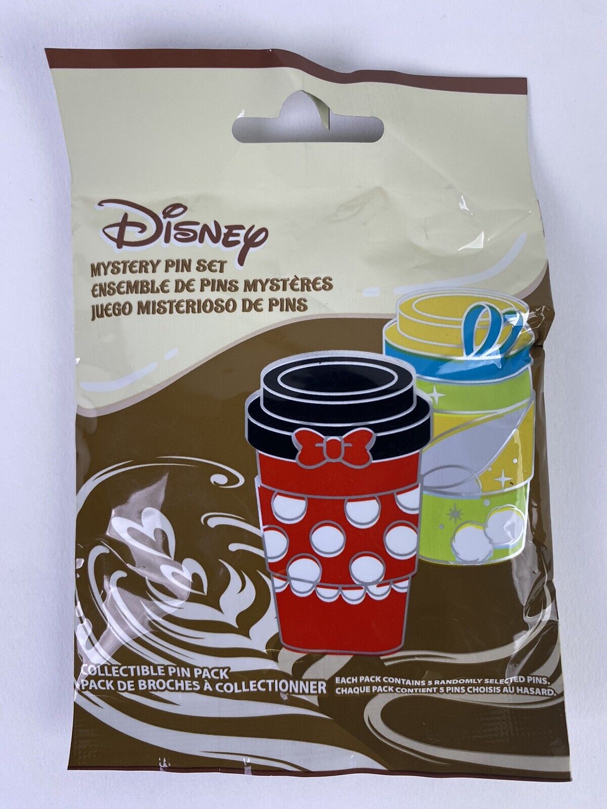 Disney Character Coffee Cup Mystery Collectible Pin Pack Disney Pin