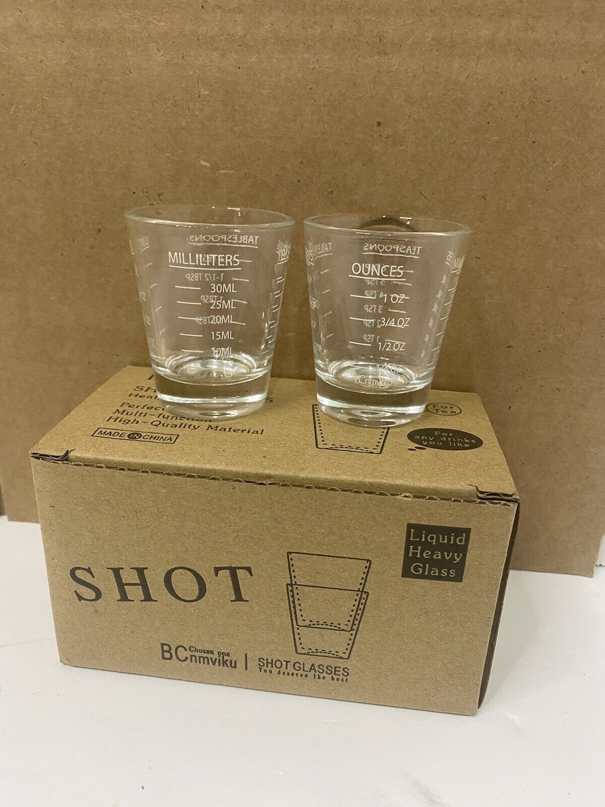 Shot Glasses Measuring Cup Multi Function Heat Proof High Quality Perfect Size