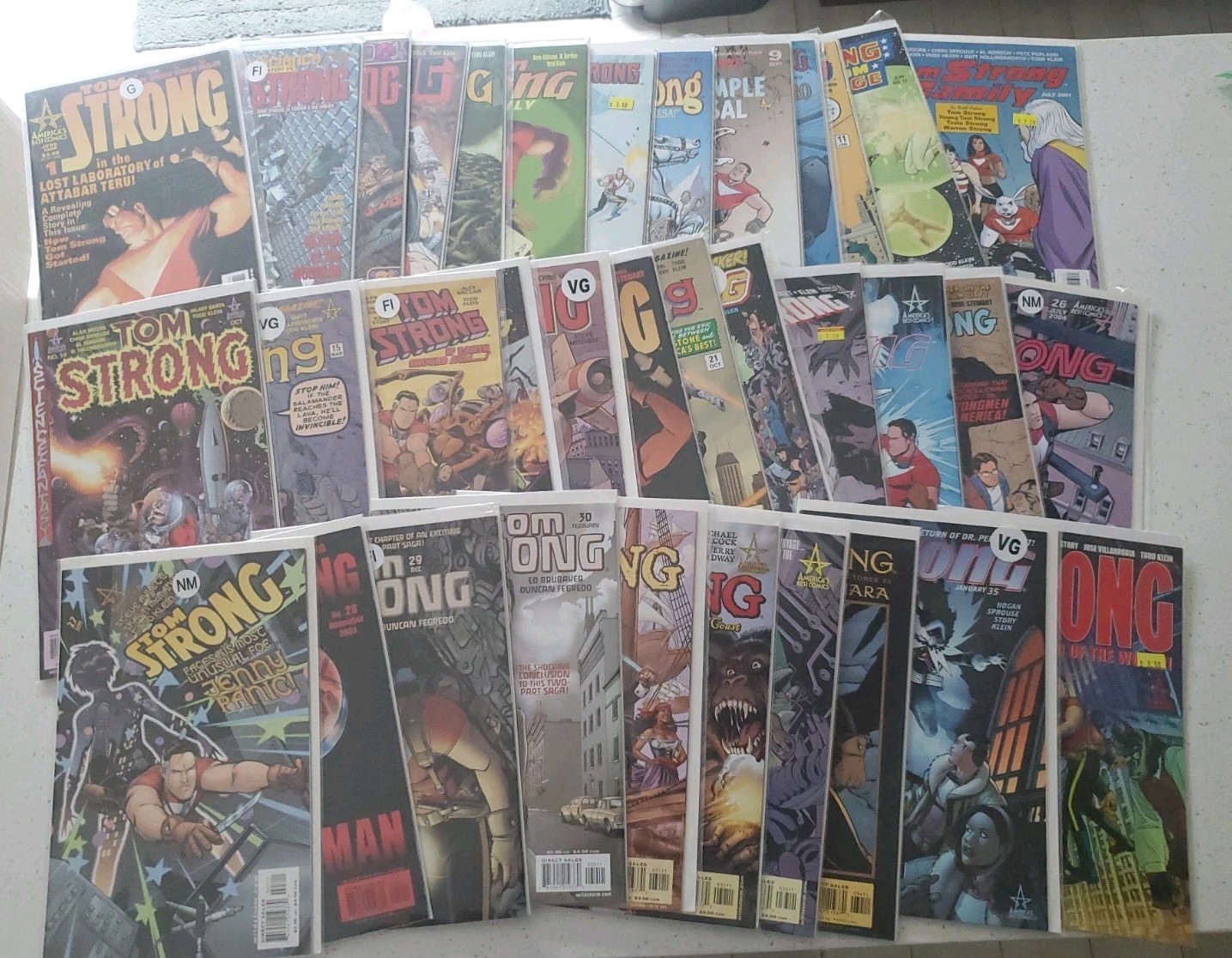 TOM STRONG #1-36 FULL RUN/SET Alan Moore ABC Comics