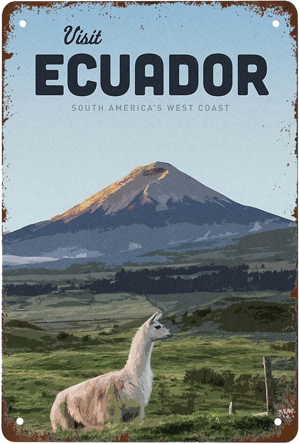 Funny Visit Ecuador Wall Vintage Tin Metal Signs Home Décor Art Poster Fun Man Funny Visit Ecuador Wall Vintage Tin Metal Signs Home Décor Art Poster Fun Man