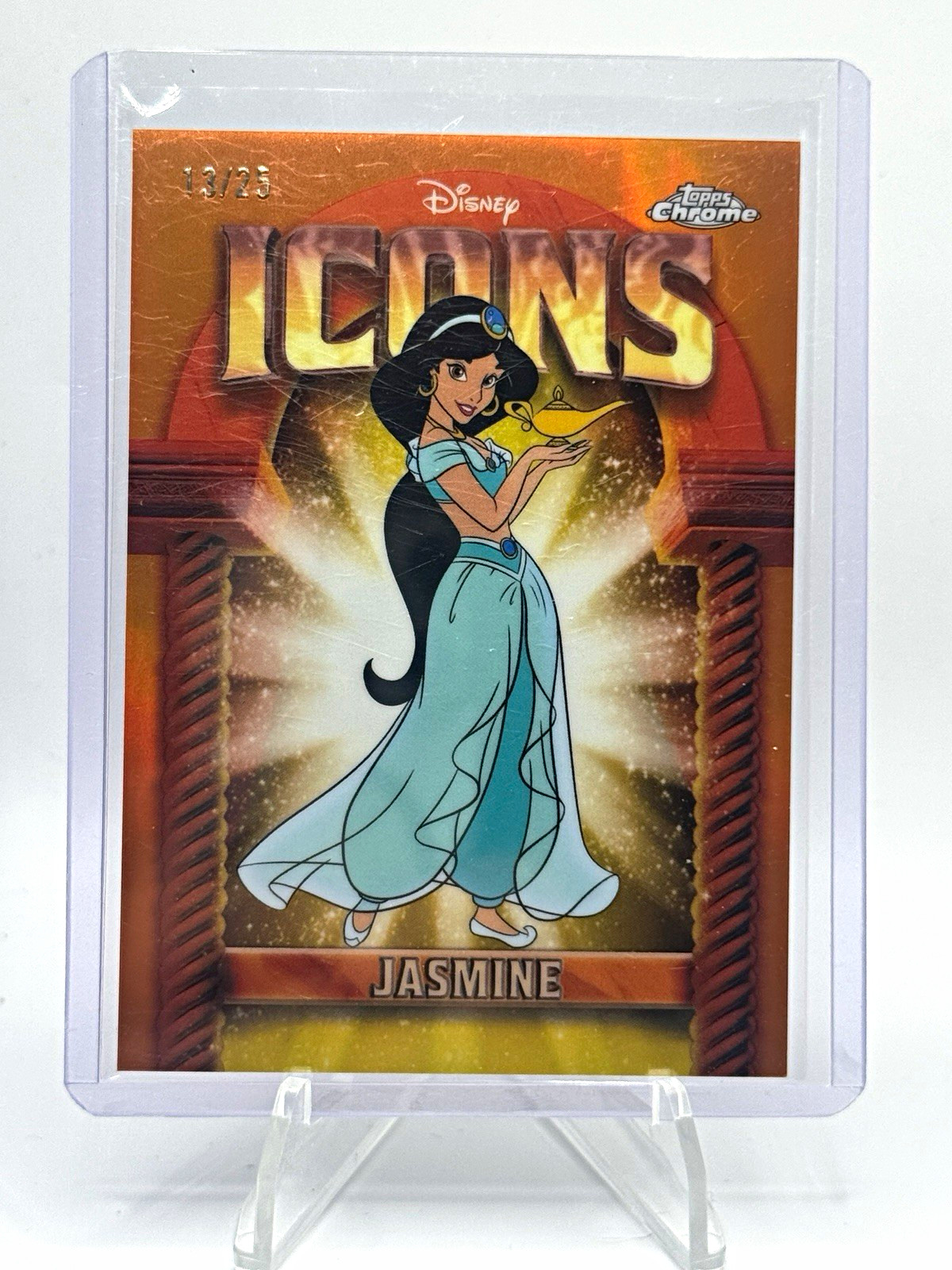 Topps 2025 Topps Chrome Disney Icons Jasmine DI-32 Orange 13/25 Topps 2025 Topps Chrome Disney Icons Jasmine DI-32 Orange 13/25