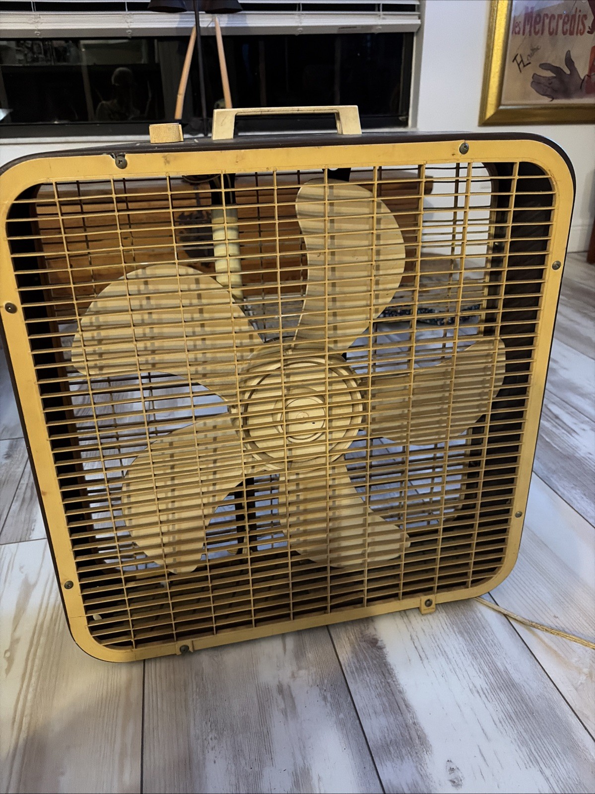 Vintage Lakewood 20'' box fan brown Model 3 Speed Look Tested Read Vintage Lakewood 20'' box fan brown Model 3 Speed Look Tested Read
