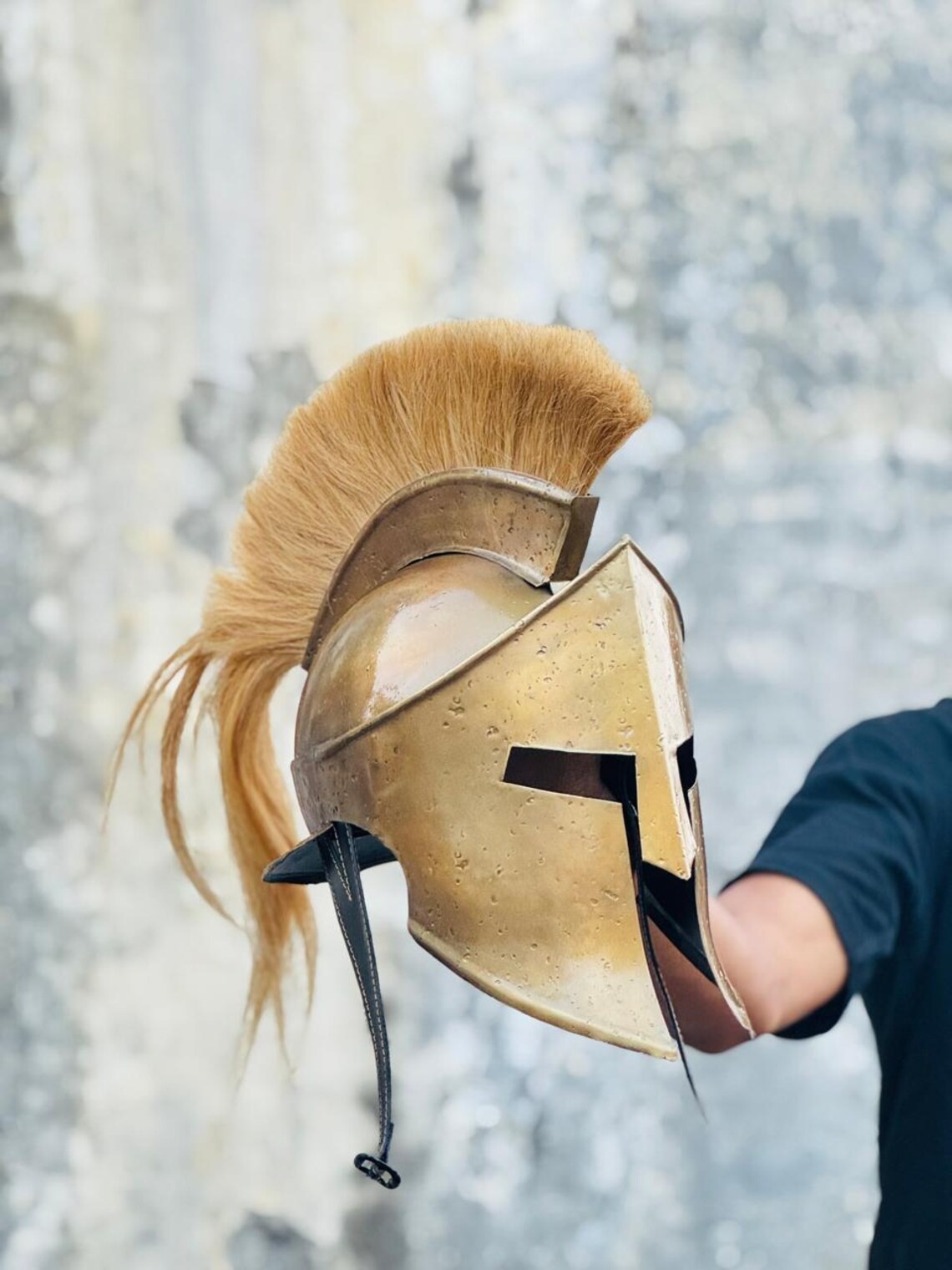 Spartan Helmet Antique Greek Warrior Movie Armor Replica Cosplay LARP Steel Helm