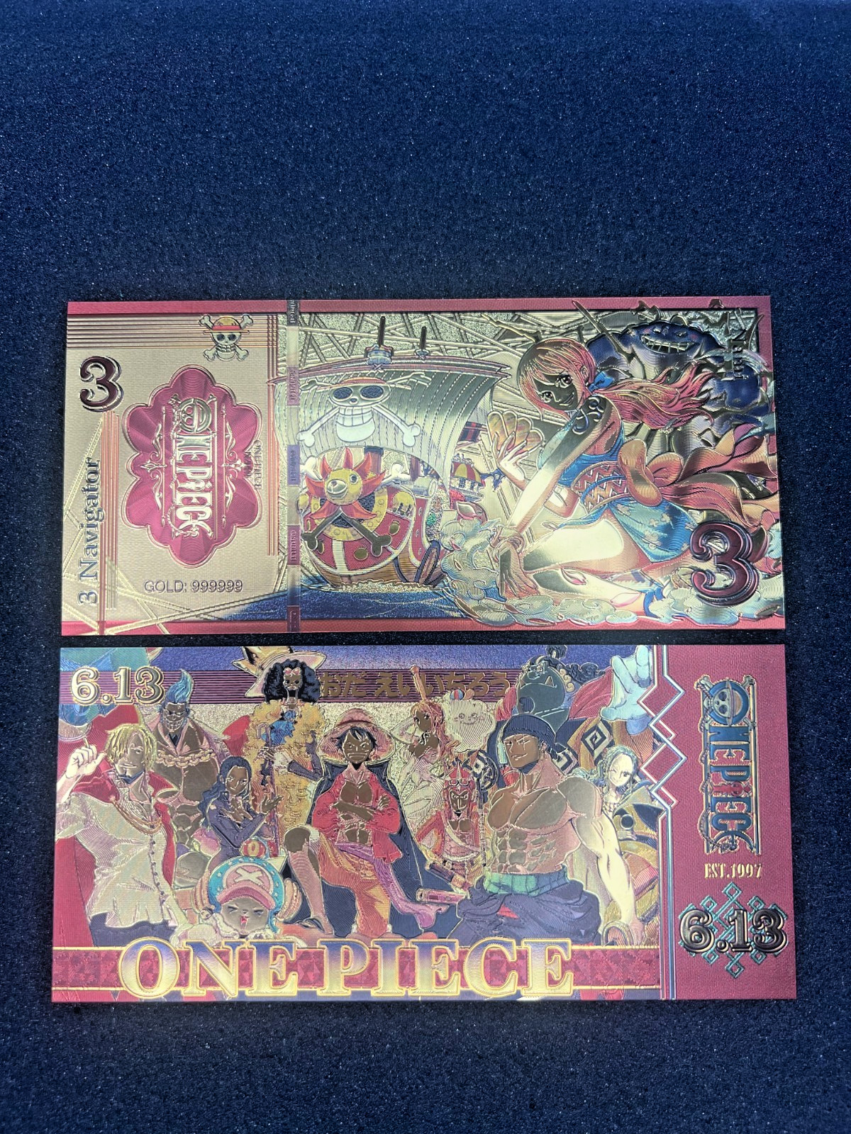 Nami - 24k Gold Foil Banknote - One Piece Anime