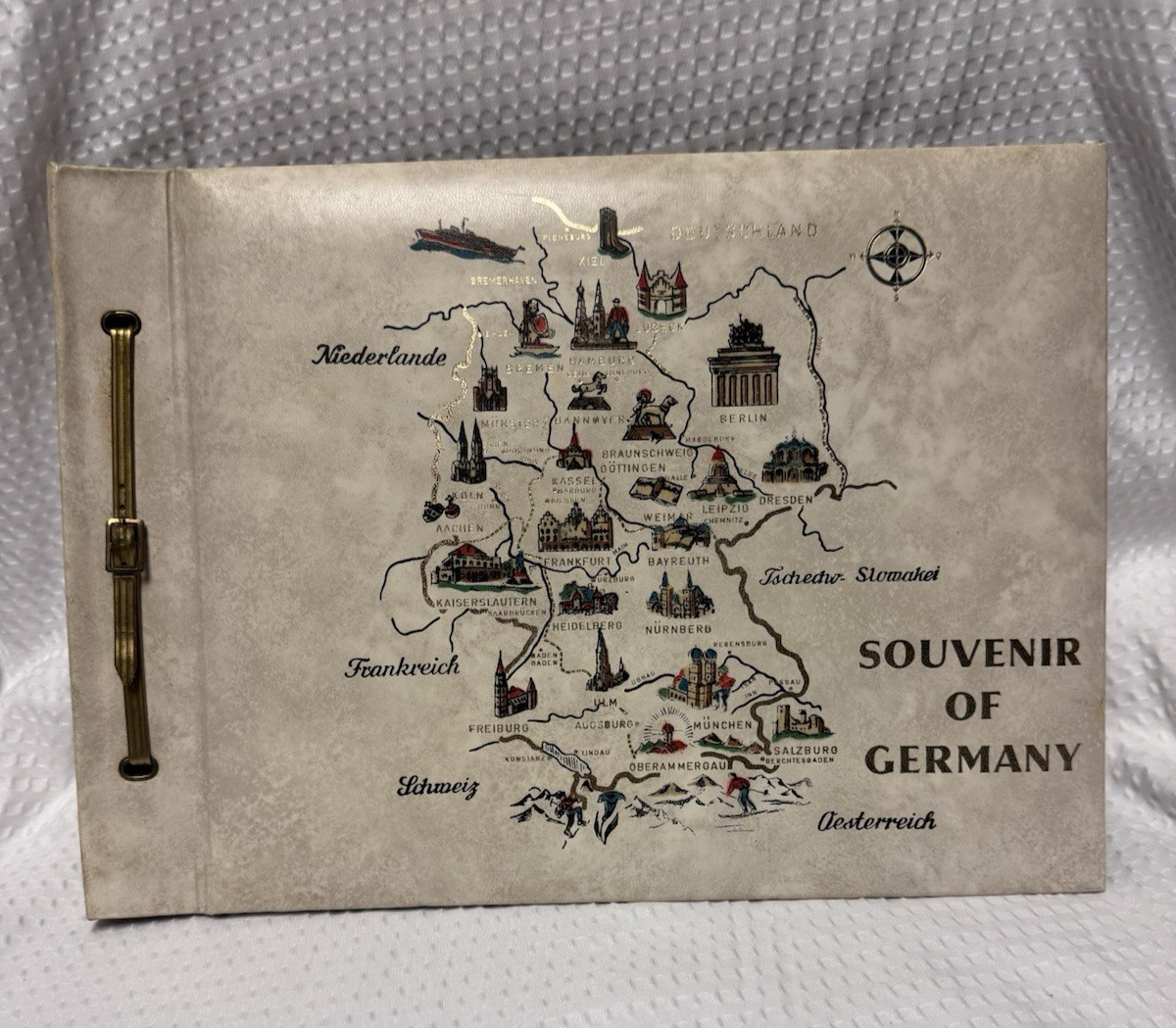 Vintage Souvenir Book of Germany 1950-1959 UNUSED Family Military History
