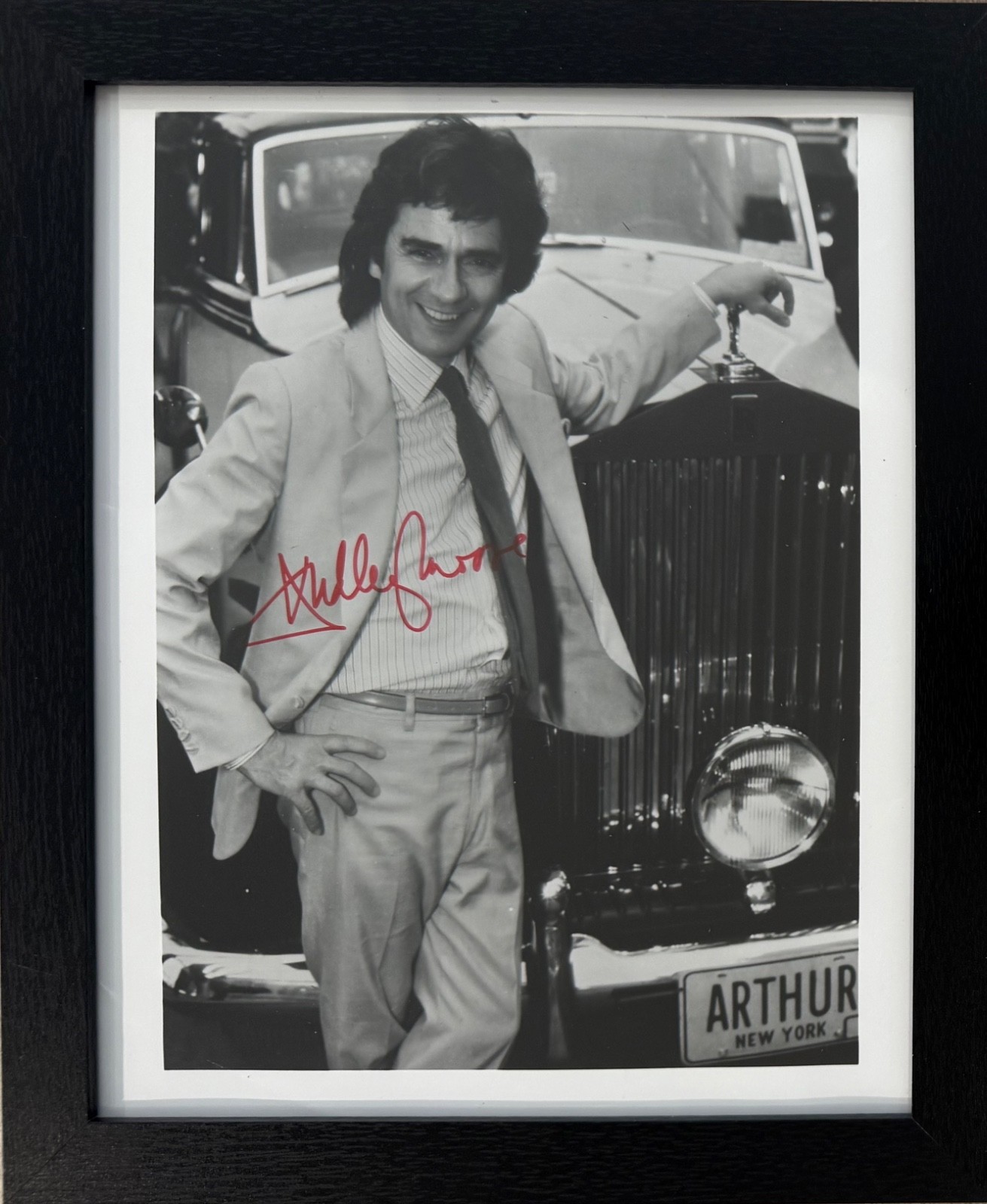 Dudley Moore, Famous British Actor Framed 25cm x 20cm Hand Signed Photo With COA