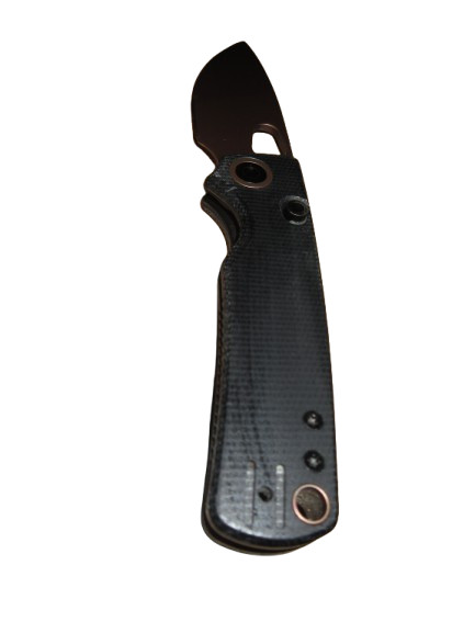Porcupine Vosteed Edc Knife Rare grey Micarta handle 14c28n Rose Gold Blade
