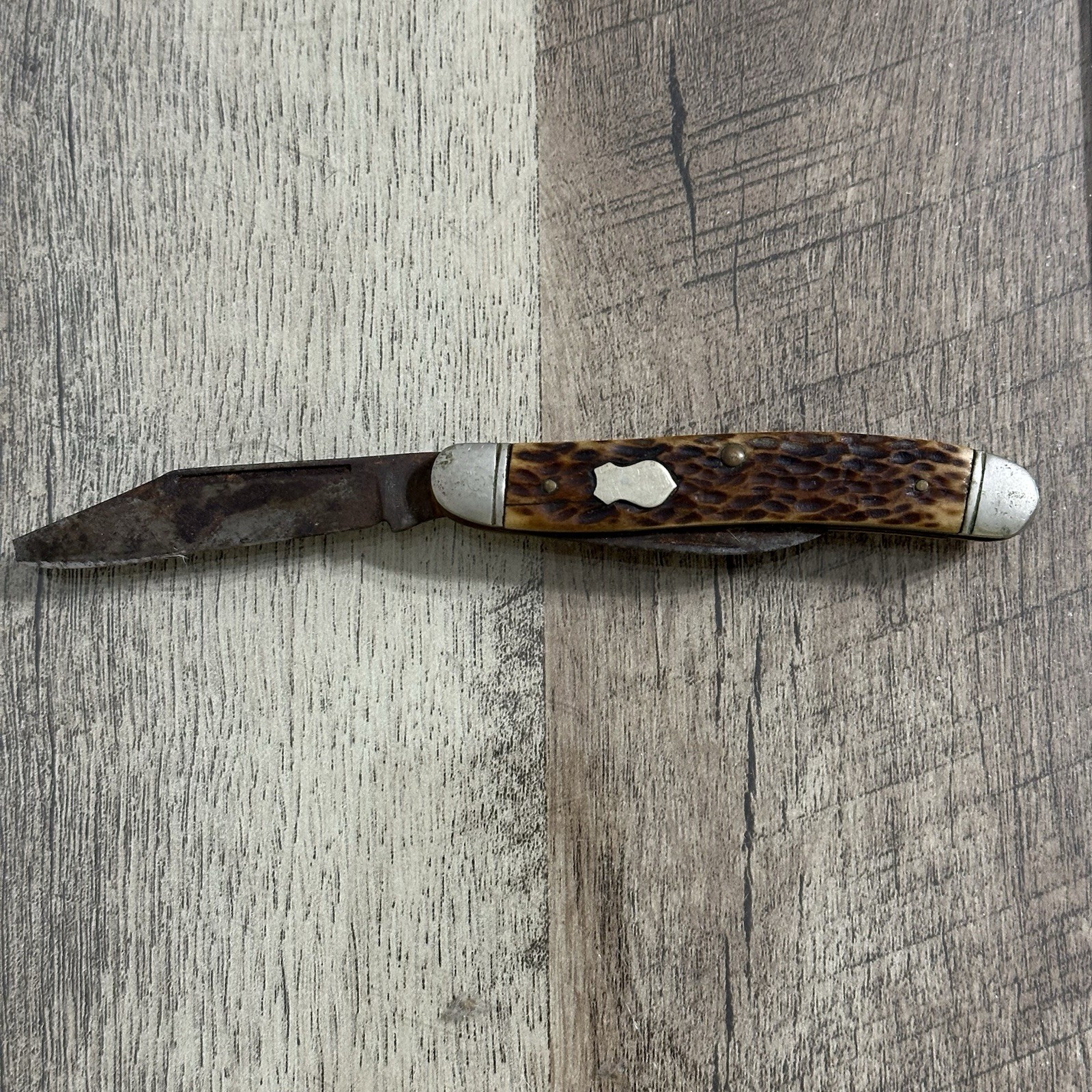 Vintage John Primble Belknap HDW & MFG. Co. 2 Blade Folding Pocket Knife 1940-68