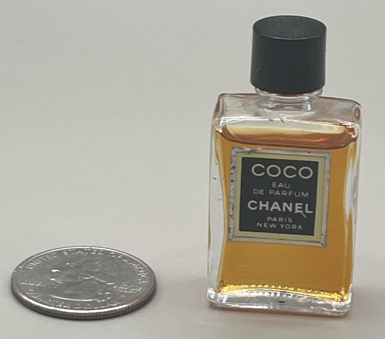 Vintage 1980\'s Coco Chanel Eau de Parfum Perfume Paris New York Mini Splash