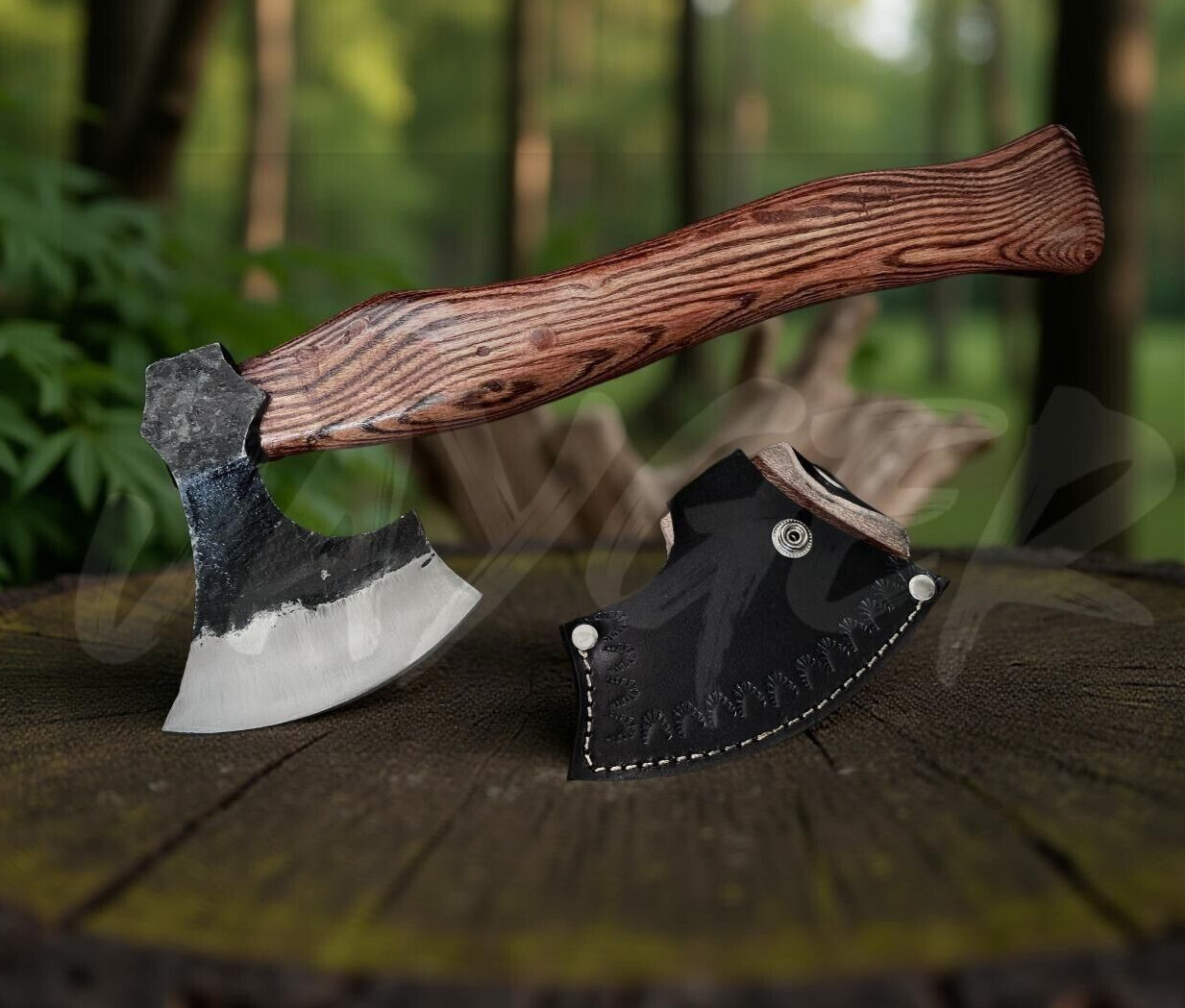 Jayger Hand-Forged Axe Carbon Steel Blade Rosewood Handle | Woodworking