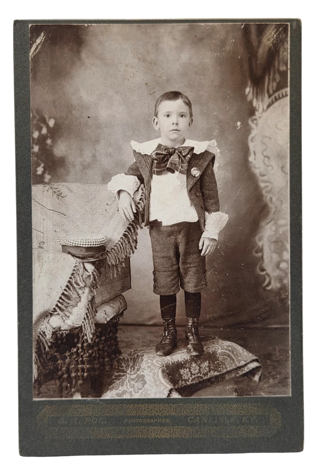 Carlisle Kentucky | c1900 ID\'d Portrait John W O\'Donnell ATQ Cabinet Card Photo