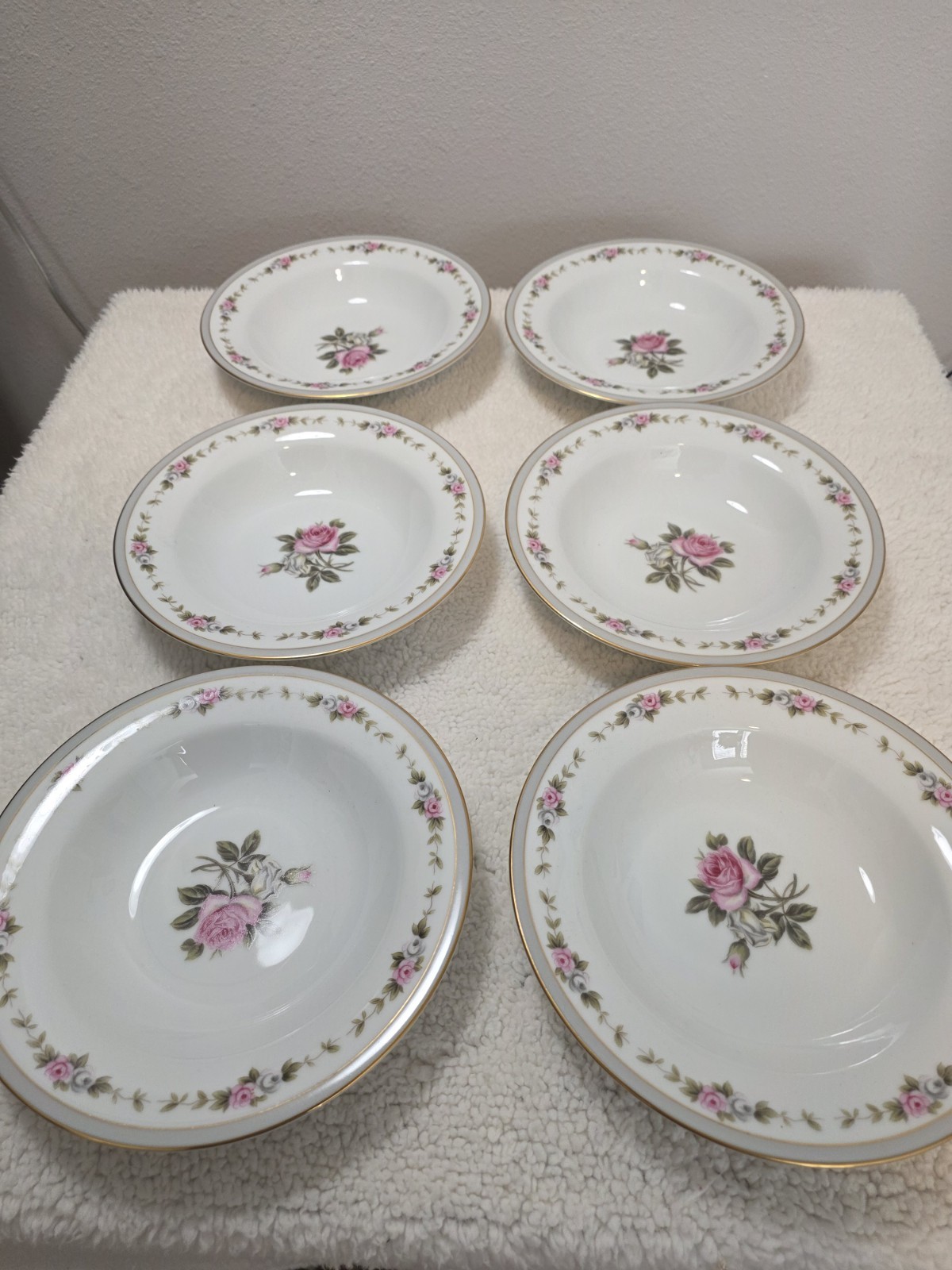 Vintage NORITAKE,  Soup Bowls, 7.75