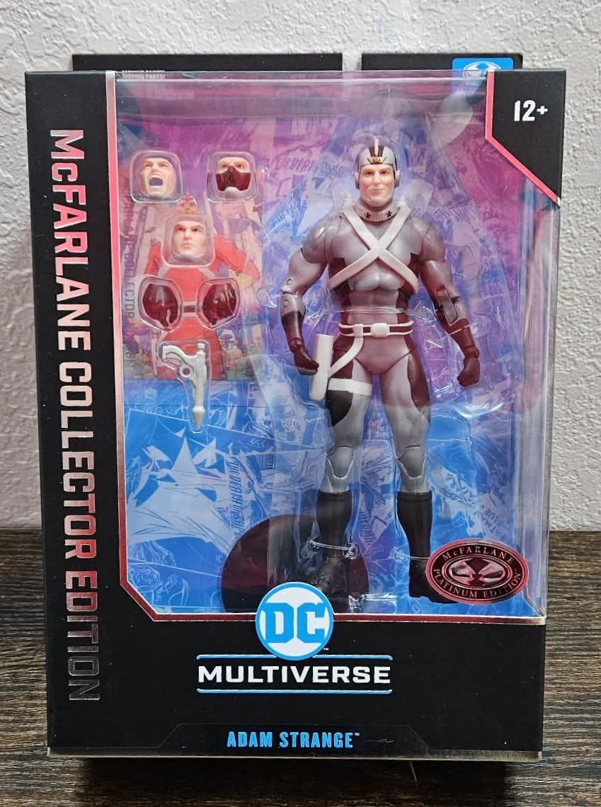Character: ADAM STRANGE - McFarlane DC Direct - Platinum  - Brand New (JAA)