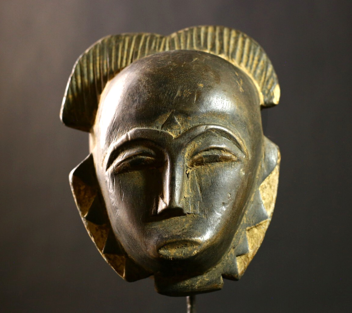 African Mask Wall Hanging Art Hand Carved Wood Tribal Mask Home Decor-7525