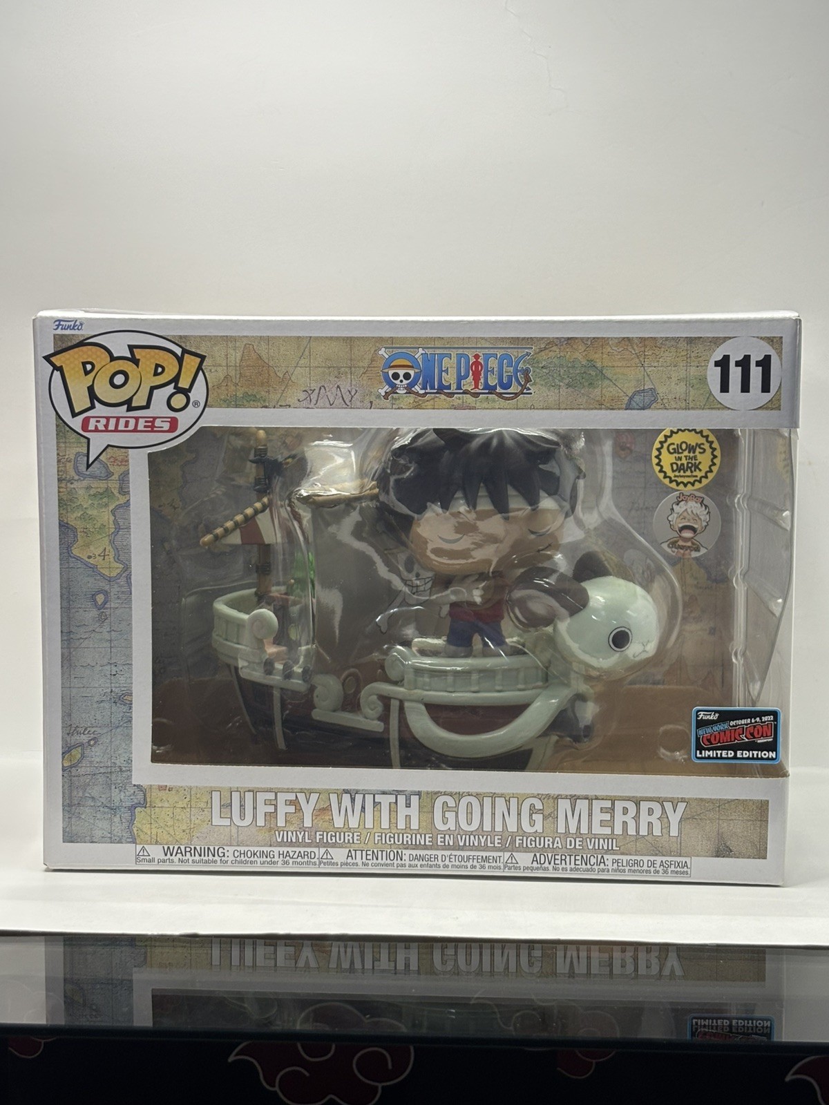 Funko Pop One Piece 1/1  Luffy Going Merry Custom Glow ✨READ DESCRIPTION