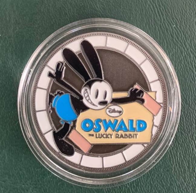 Disney Parks 2026 Oswald The Luckey Rabbit Coin Disney Medallion