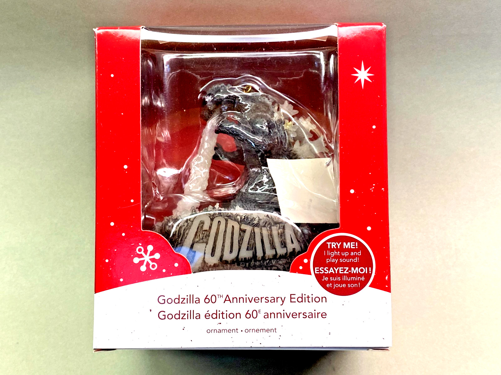 Rare Heirloom Godzilla 60th Anniversary Edition Christmas Ornament Brand New