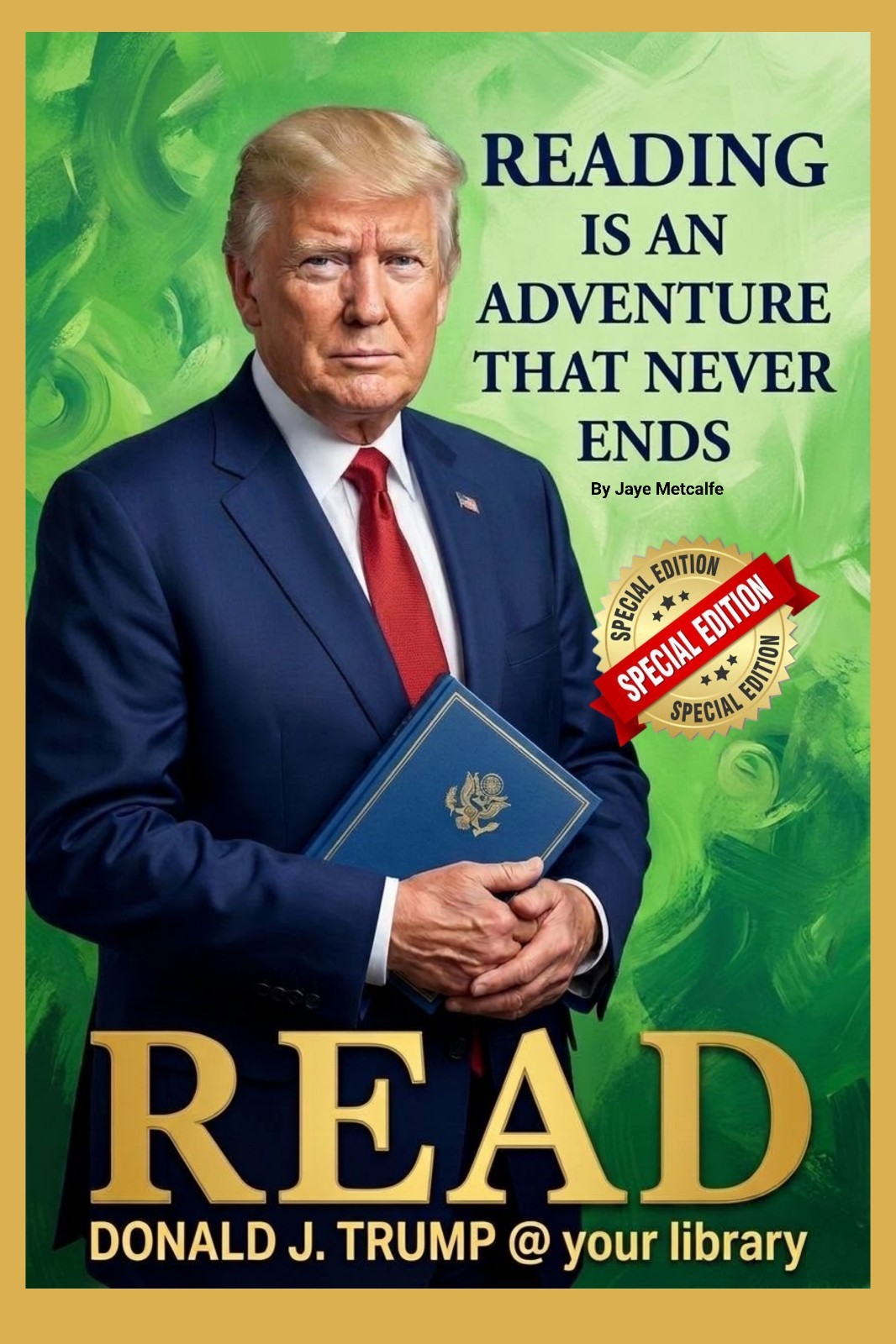 Rare   American library association Read 2026 by Jaye Metcalfe Poster