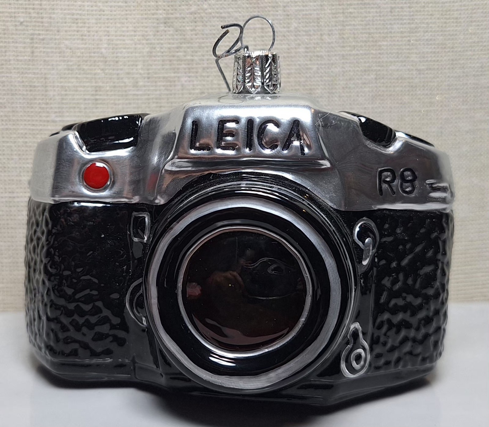 MoMA Leica R8 Blown Glass Camera Christmas Ornament Germany Rare Vintage 