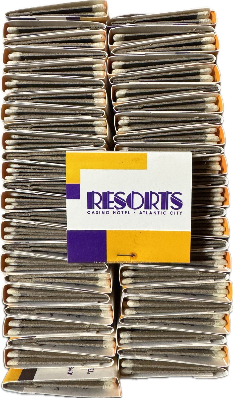 Resorts Casino Hotel Atlantic City Vintage Casino Matchbooks (BOX OF 50)