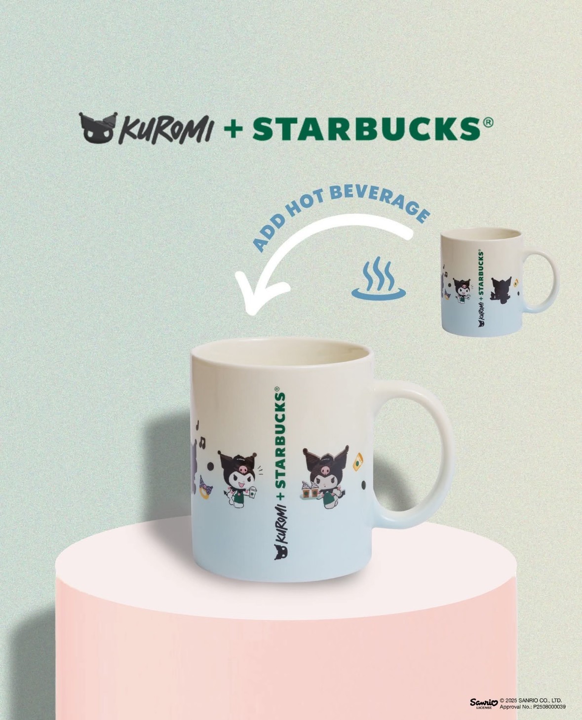 Starbucks x KUROMI Sanrio 12oz Color Changing Ceramic Cup Hongkong Limited Gift