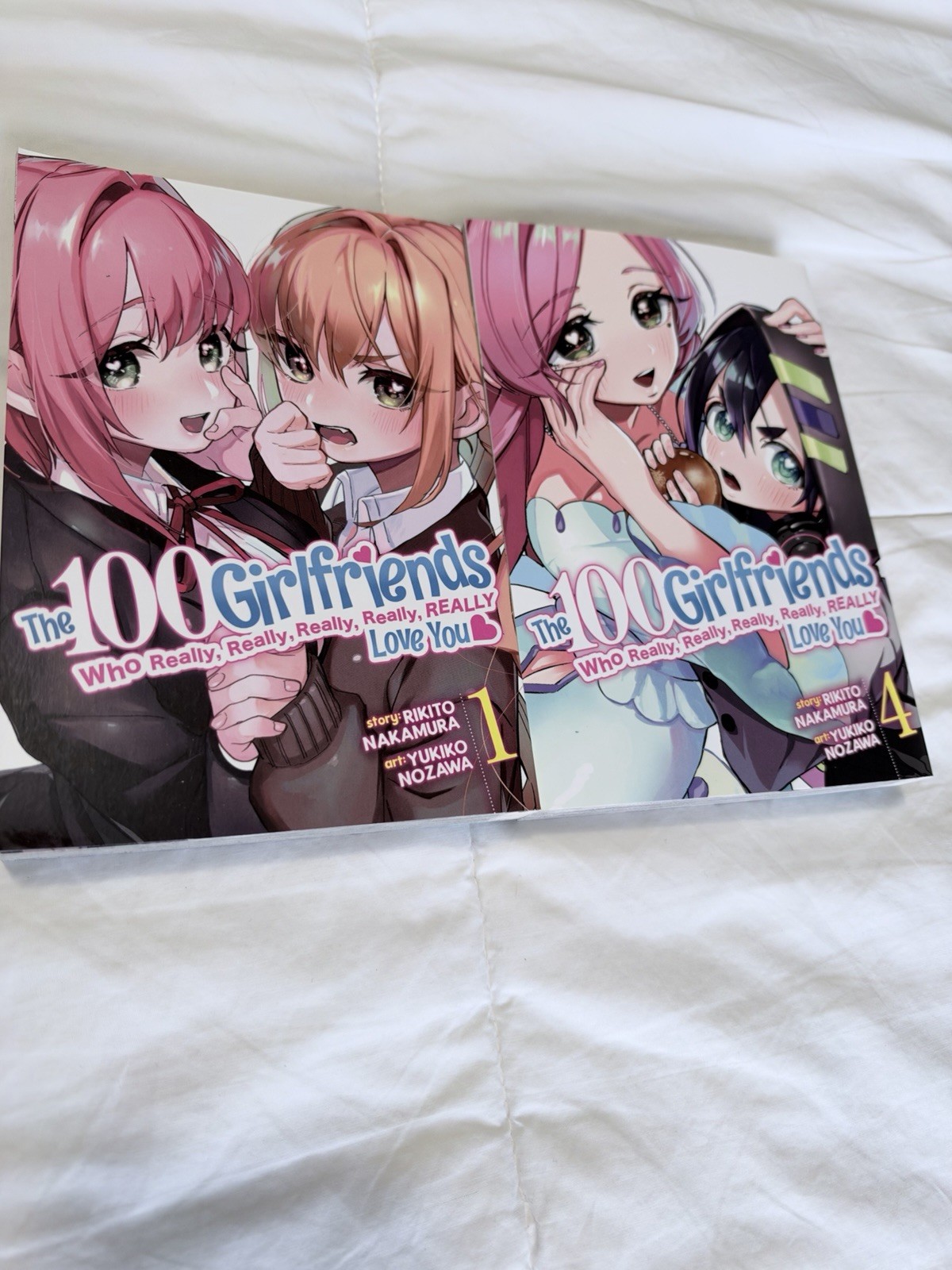 The 100 Girlfriends Who Really Really Really Love You Volume 1+4 Manga