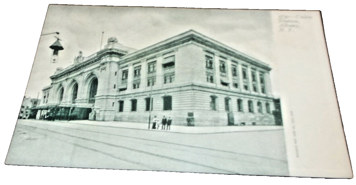 1905 ALBANY NEW YORK UNION STATION POST CARD NYC B&A D&H UNUSED POST CARD